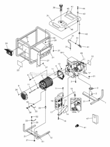 Part Location Diagram of 191739GS Briggs and Stratton DECAL, Control Panel